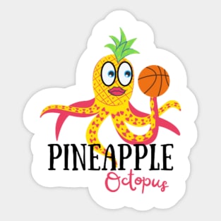 Ball spinner pineapple octopus Sticker